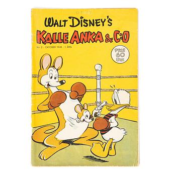 Comic book, Kalle Anka & Co, no. 2, 1948.