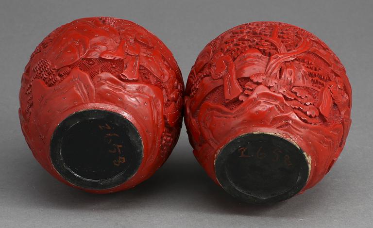 BURKAR med LOCK, ett par, Kina, 1800-tal.