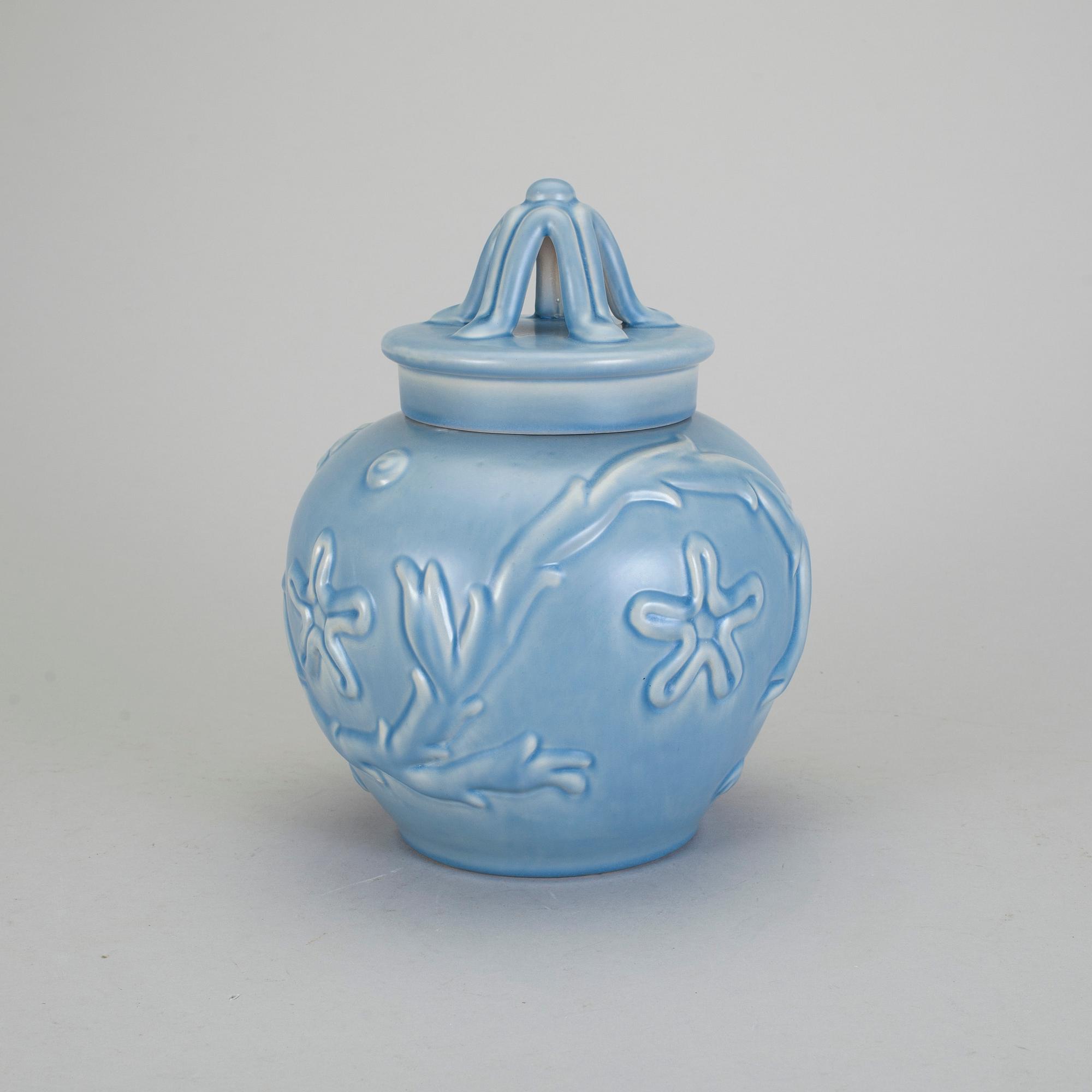 URNA med LOCK, flintgods. Eva Jancke-Björk, Bo Fajans, 1940-/50-tal.