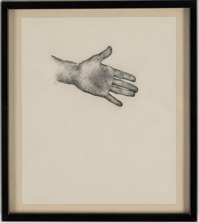 BARBRO BÄCKSTRÖM, pencil on paper, signed BB and dated -75.