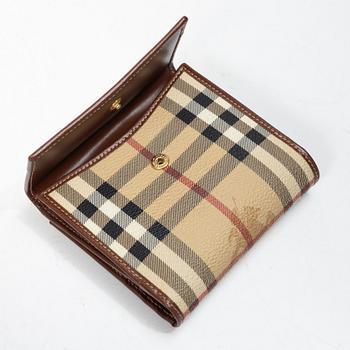 Burberry, väska samt plånbok.