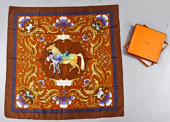 SCARF, siden, "Cheval Turc", design Christiane Vauzelles, Hermès, Paris.