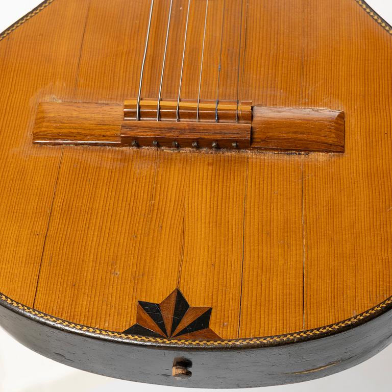 Acoustic guitar, "Wappengitarre", 19th century, Germany.
