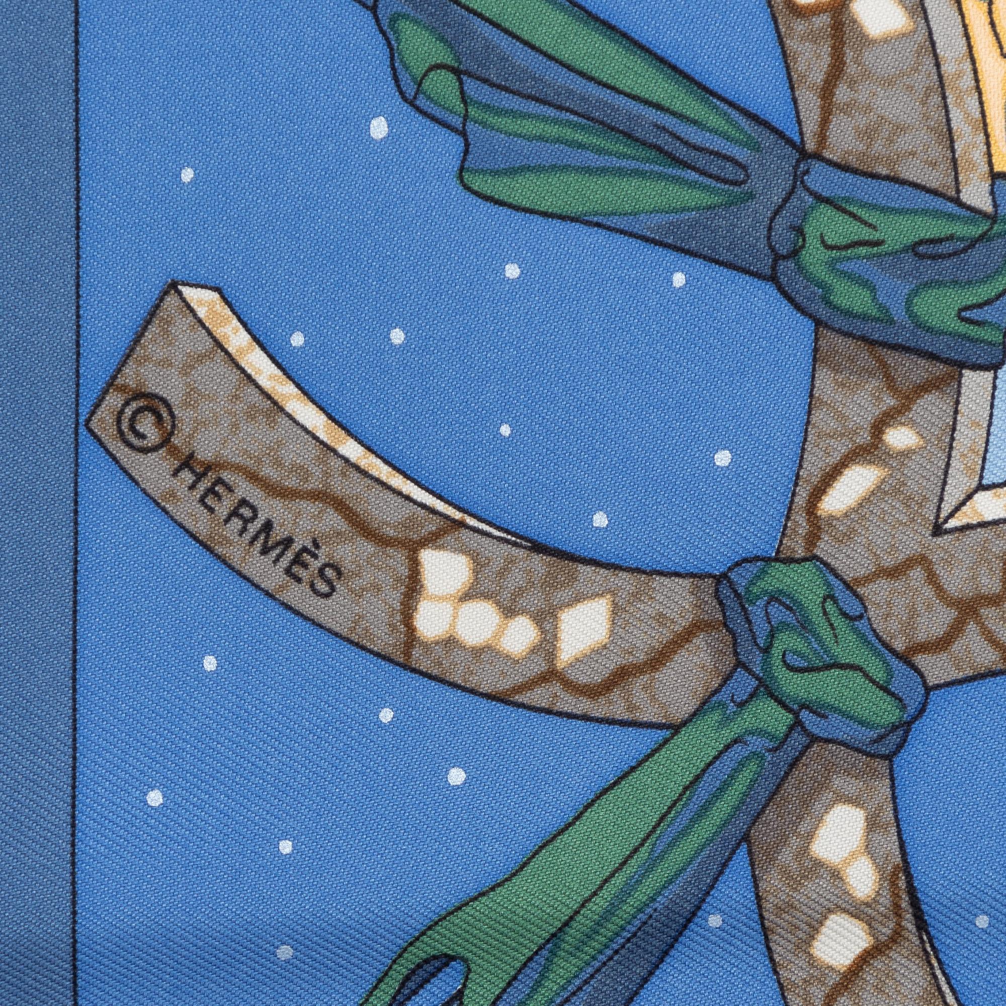 Hermès, scarf, "Cavaliers des Nuages".