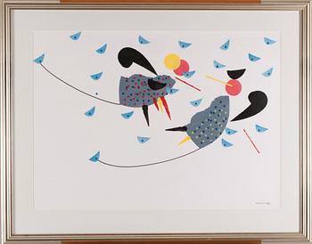 MATTI KULMALA, gouache, signerad.