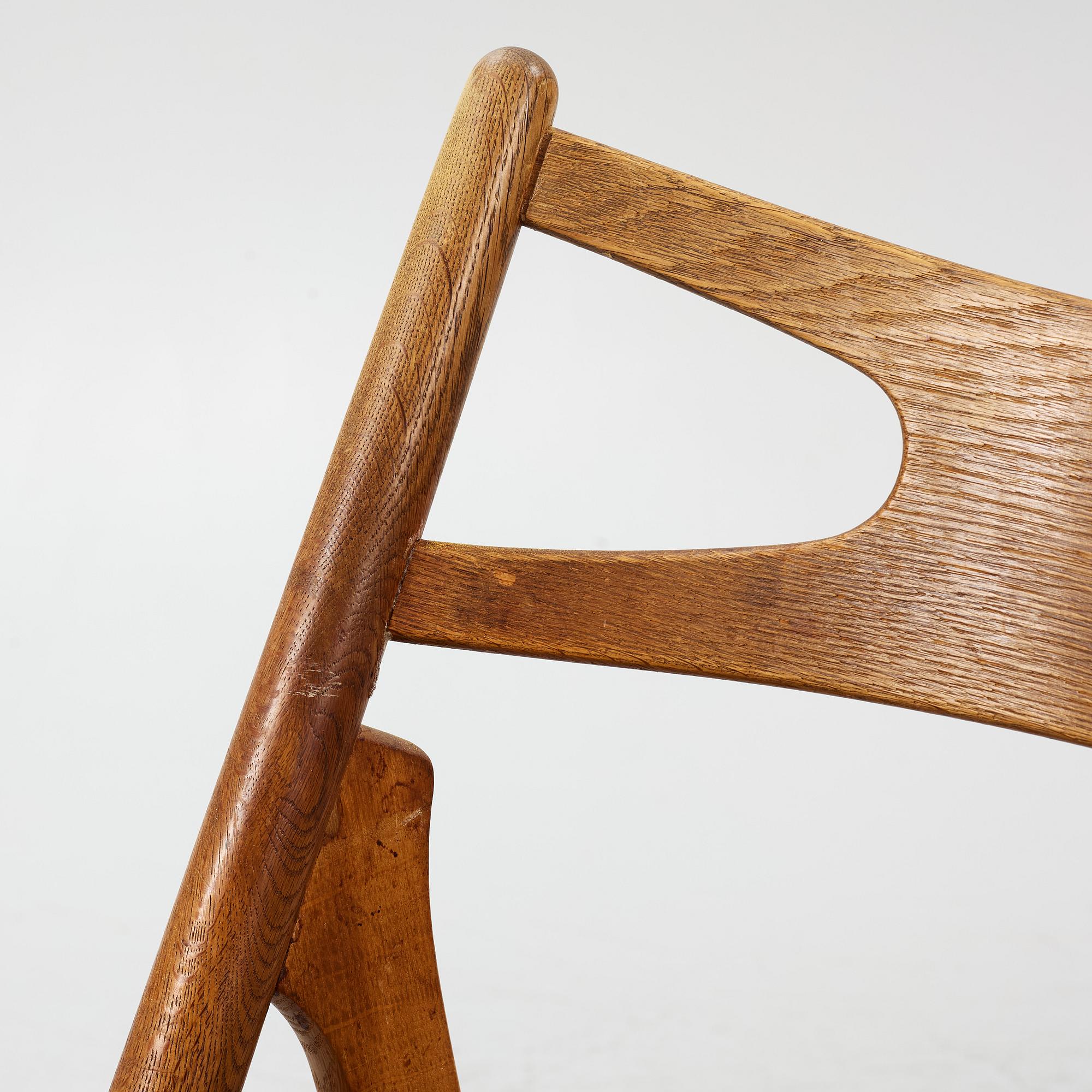 Hans J. Wegner, four model CH-29 chairs Carl Hansen & Søn, mid-20th century.