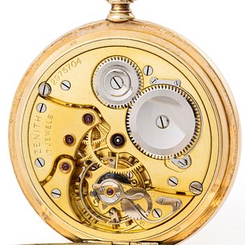 Zenith, hunter-case pocket watch, 52 mm.