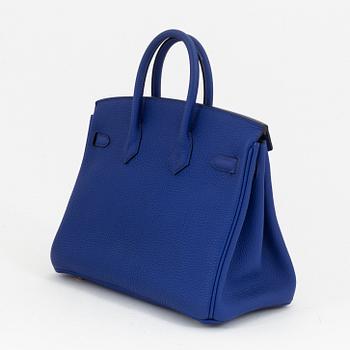 Hermès, a Bleu Electrique Togo leather 'Birkin 25' handbag, 2018.