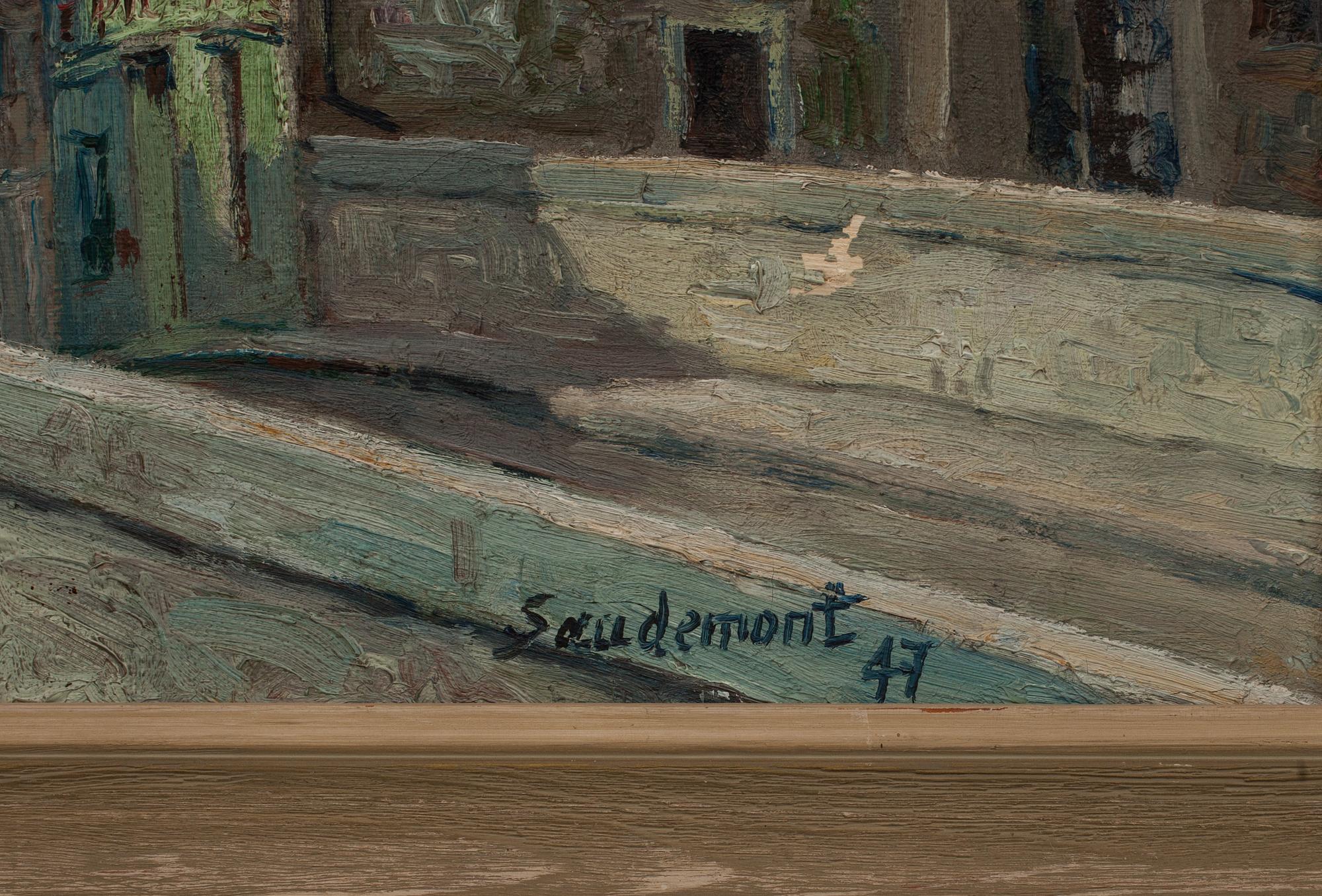 EMILE SAUDEMONT, olja på duk. Signerad och daterad -47.