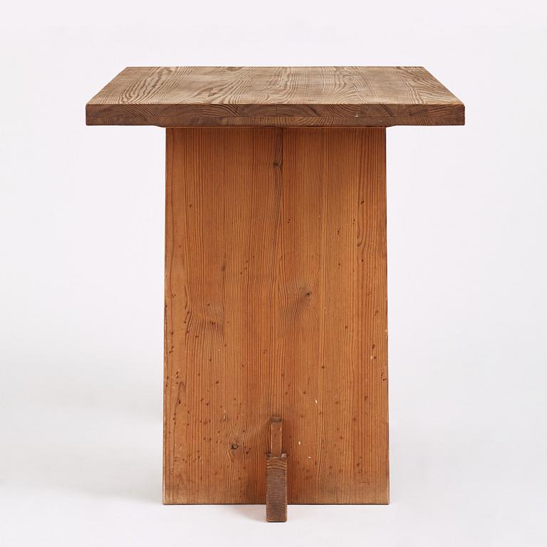 Axel Einar Hjorth, a rare sized pine 'Lovö' console table, Nordiska Kompaniet, Sweden 1930s.