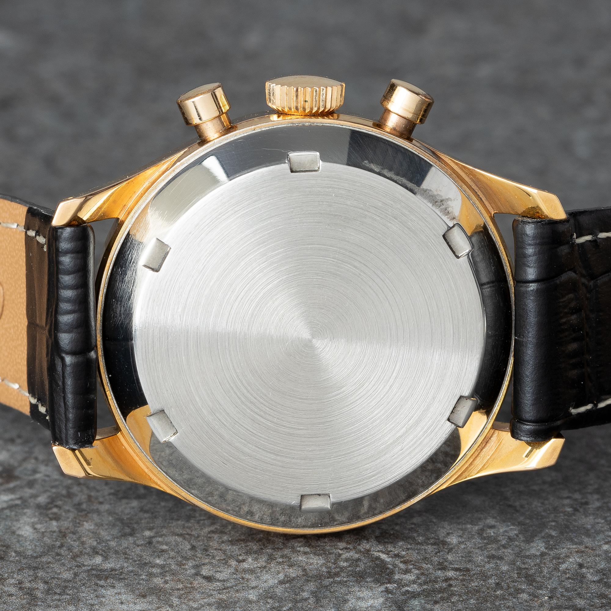 Lemania, "Tropical Dial", kronograf, ca 1950.