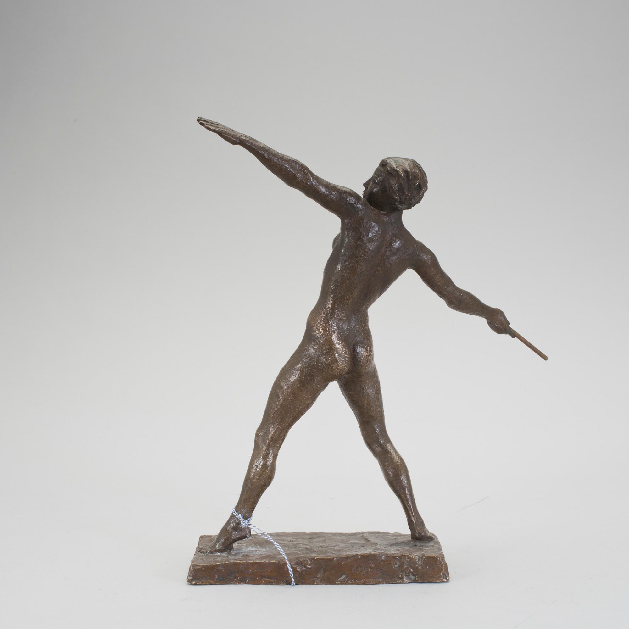 ASTRID BEGAS, skulptur, brons, signerad.