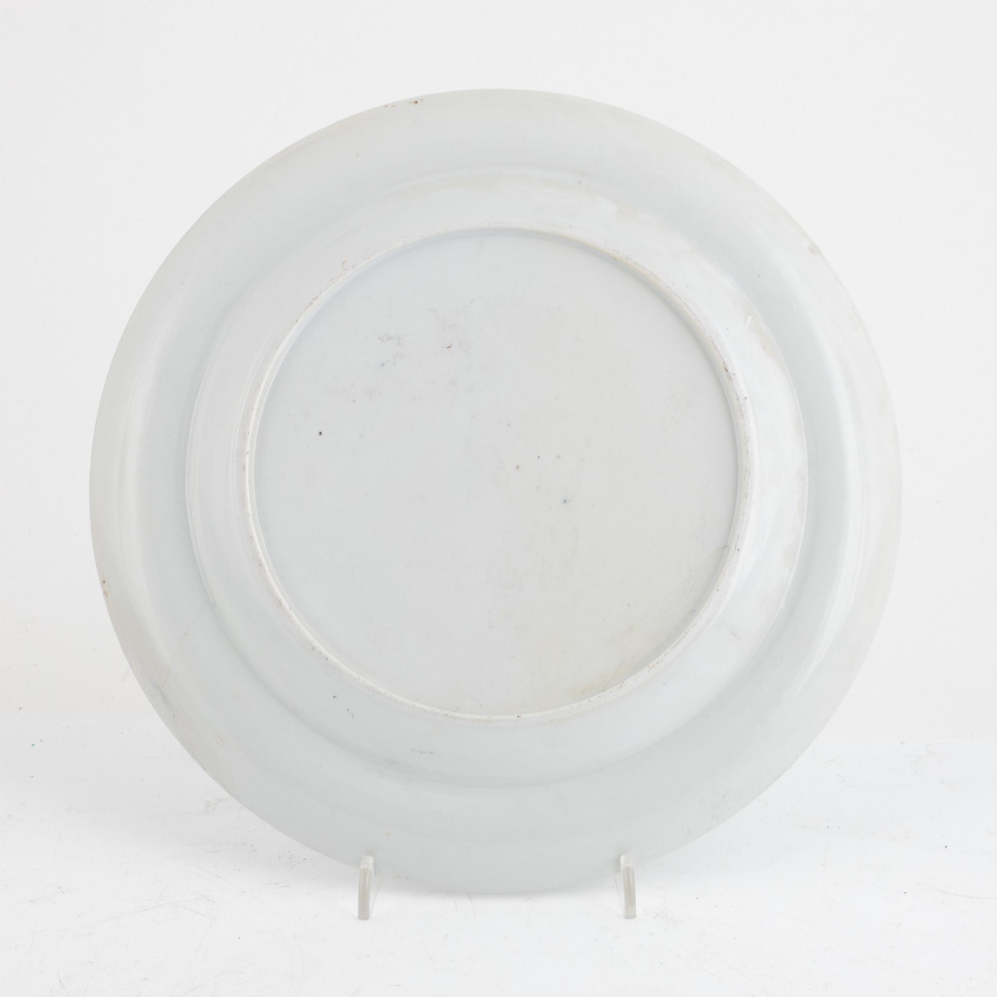 Servisdelar, 10 delar, porslin, Kina, Qianlong (1736-95) & Jiaqing (1795-1820).