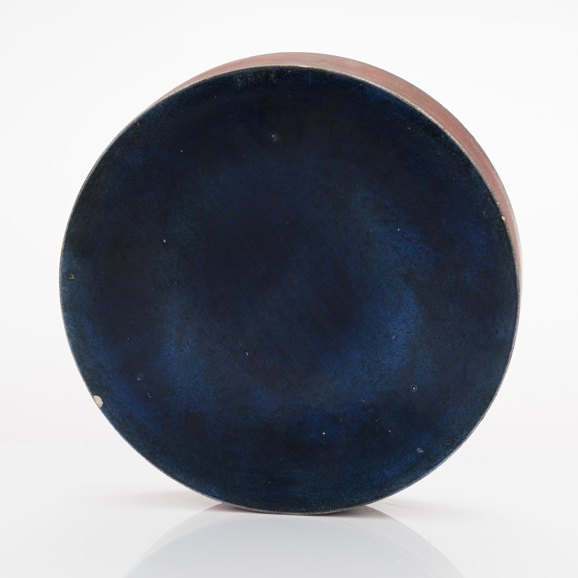 Rut Bryk, skål, stengods, signerad BRYK.