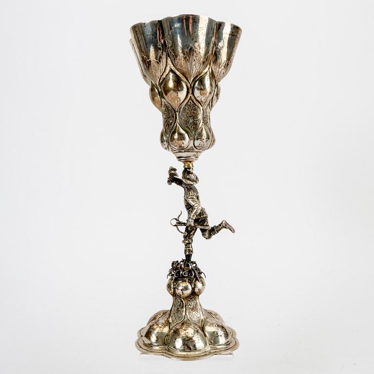 Ragnar Ericson druvpokal barockstil silver Malmö 1939.