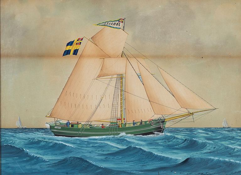 Lars Petter Sjöström, Jakten "Johanna" från Brantevik.