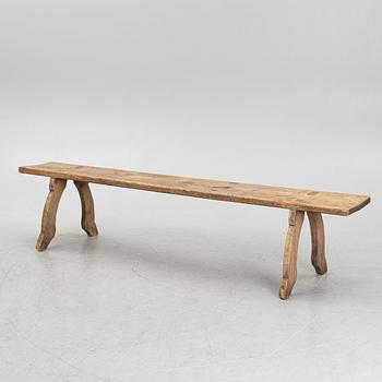 Bench, folk art, 18th century.