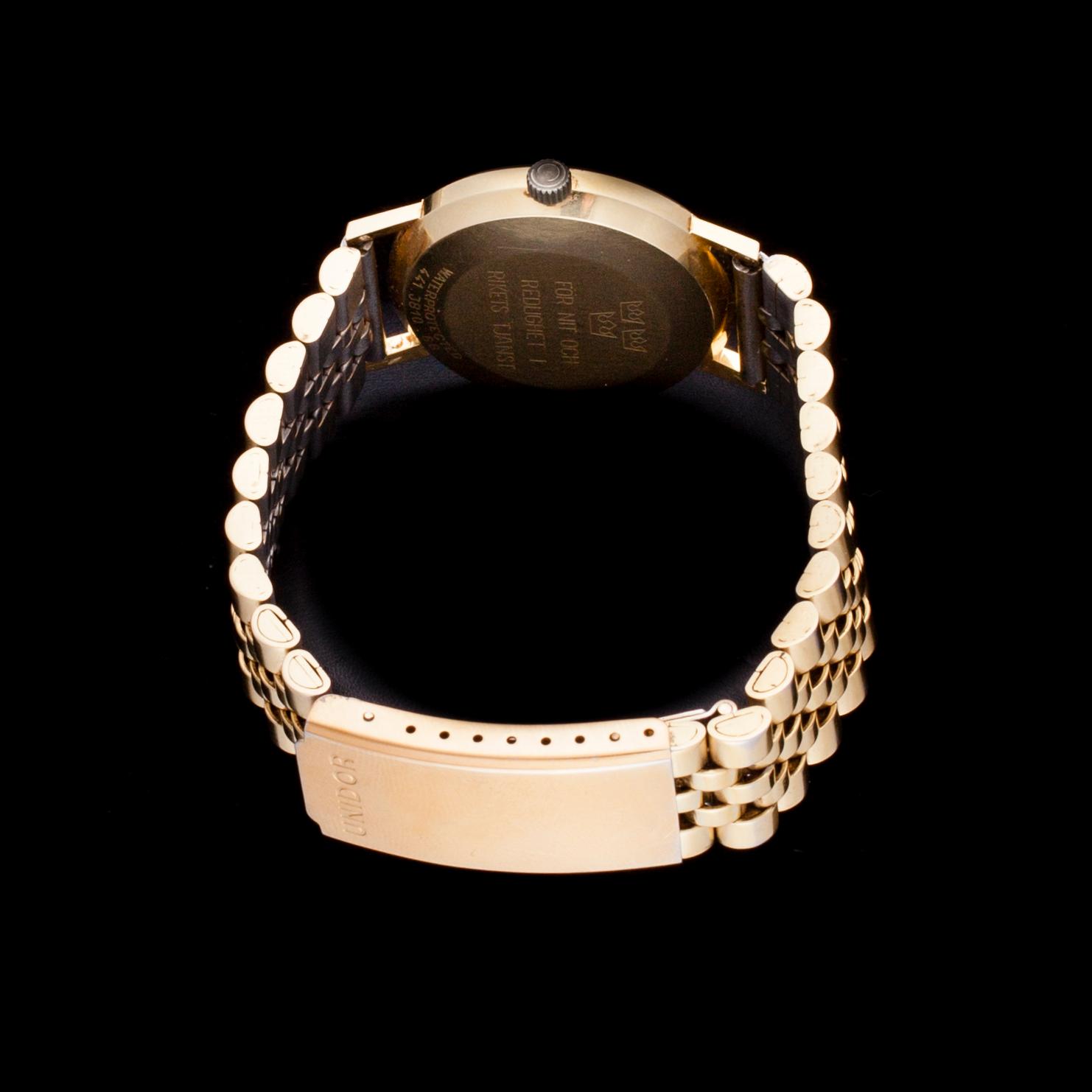 ARMBANDSUR, herr, Certina New Art, 18K guld, armband av stål.