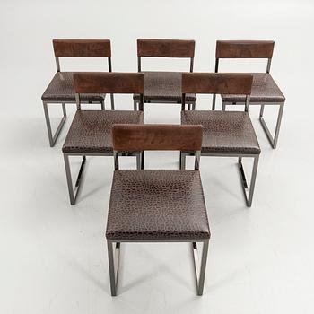 Rodolfo Dordoni, Chairs, 6 pcs, "Bag Light", Minotti, Italy, 1990s.