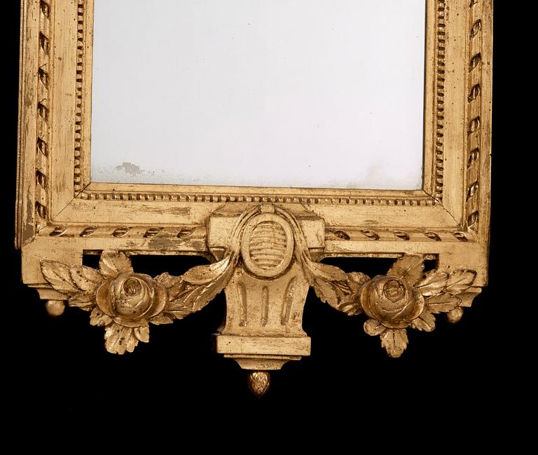 A Gustavian late 18th century mirror.