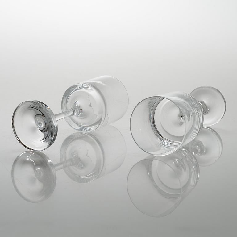 TIMO SARPANEVA, set of 12+2 drinking glasses for Iittala 1979.