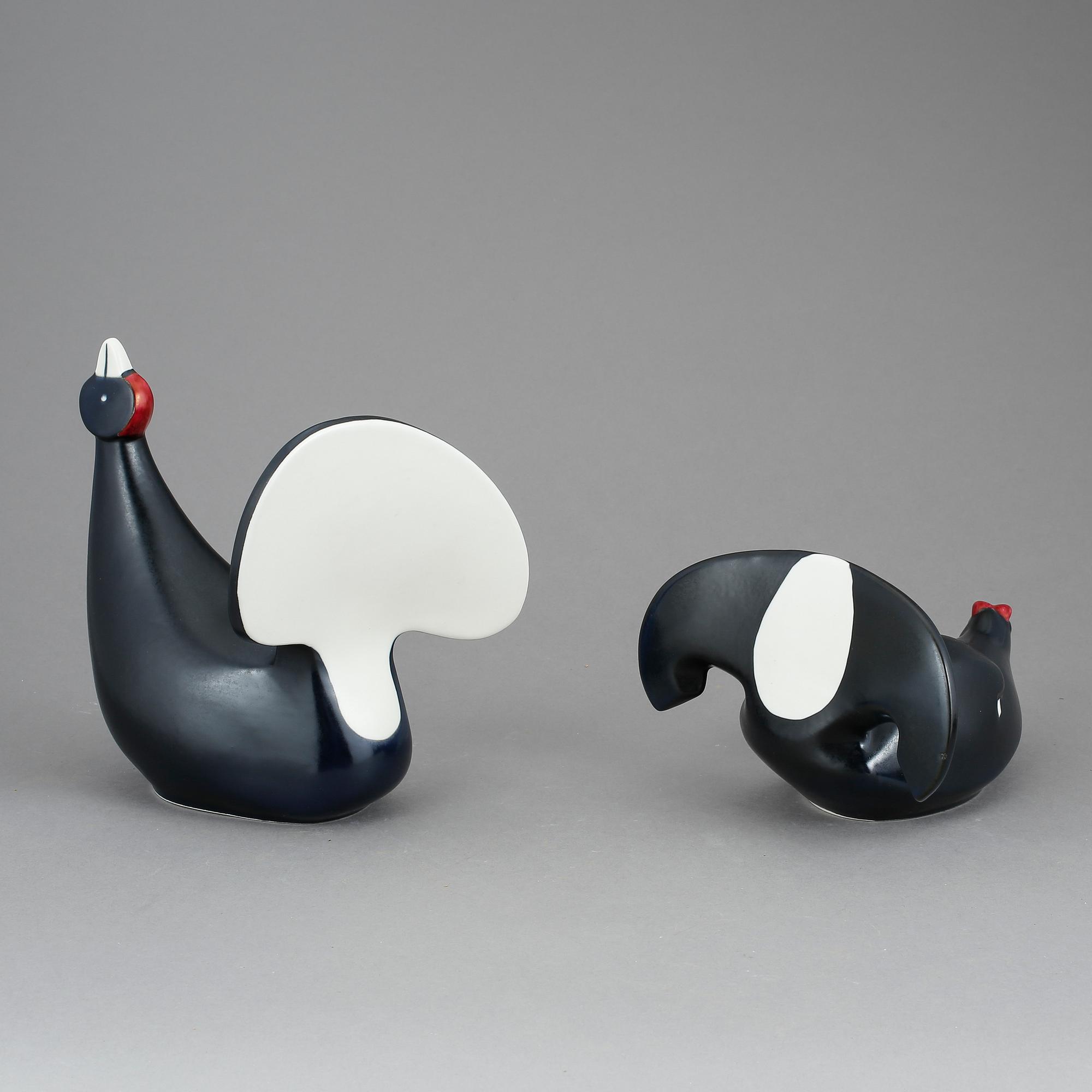 FIGURINER, 2 st, porslin, Lillemor Mannerheim, Arabia.