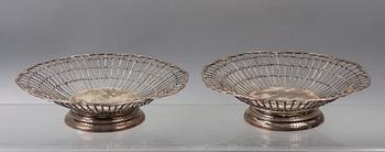 SKÅLAR, silver, ett par, CG Hallberg, 1905.