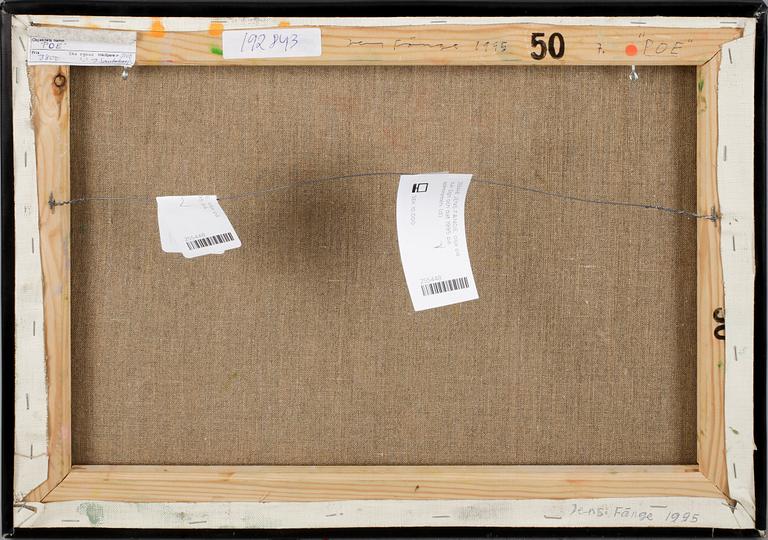 JENS FÄNGE, olja på duk. Sign och dat 1995 på spännramen.