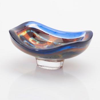 Sven Palmqvist, skål, miniatyr, glas, Ravenna, Orrefors.