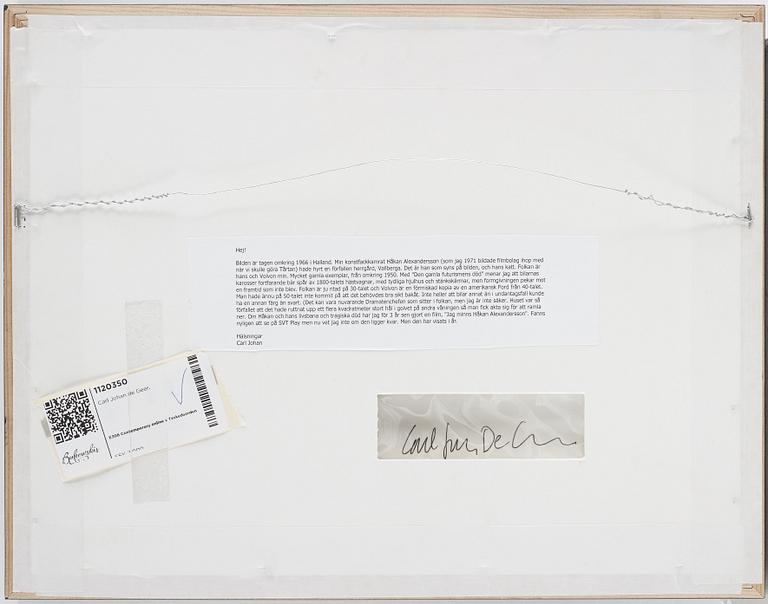 CARL JOHAN DE GEER, gelatin silver print signed on verso, vintage.