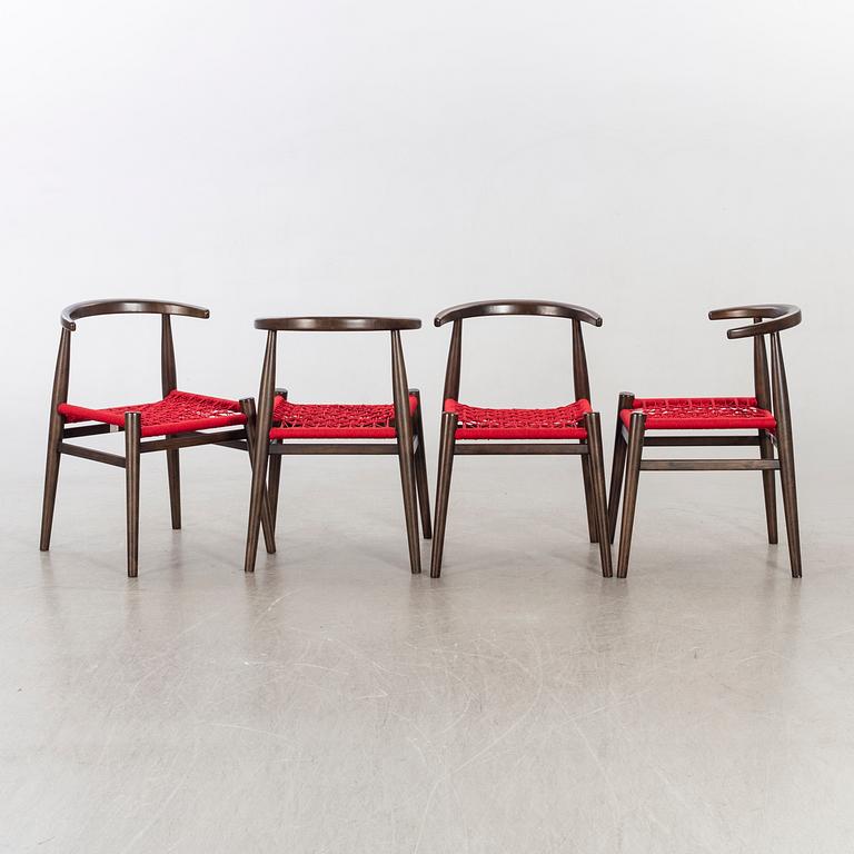 Eight 21st century armchairs by John Vogel for West Elm, USA.