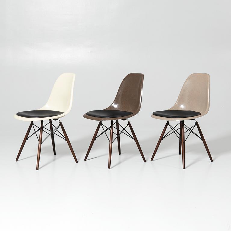 Charles & Ray Eames, stolar, 6 st, "DSW", Herman Miller, 1960-tal.