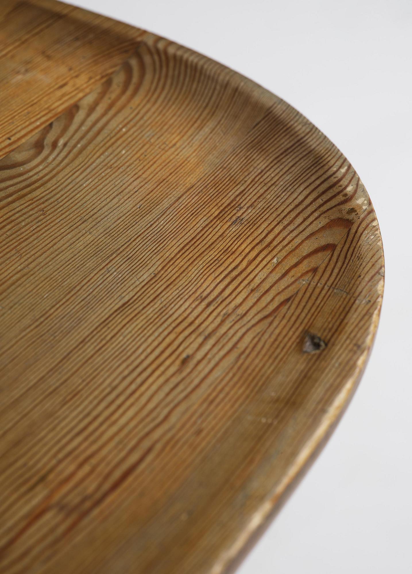 Axel Einar Hjorth, a stained pine "Utö" table, Nordiska Kompaniet, Sweden, 1930s.