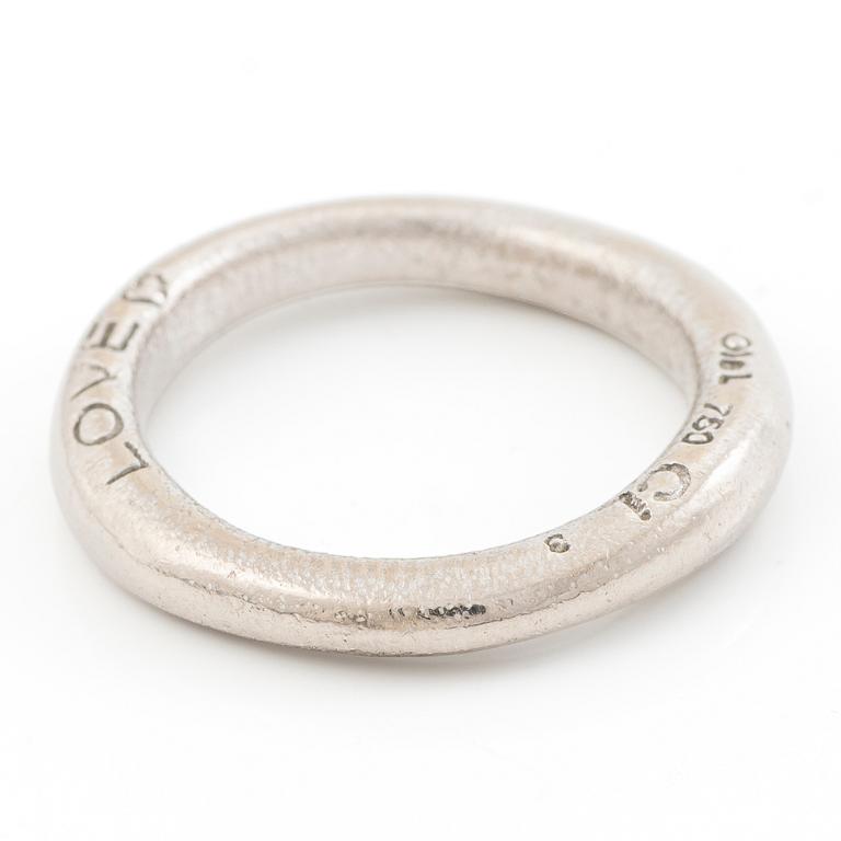 Ole Lynggaard, Charlotte Lynggaard, ring "Love nr 3", 18K vitguld.