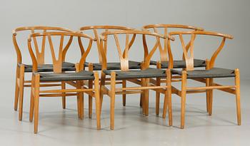 STOLAR, 6 st, "Y-stolen", Hans J. Wegner, Carl Hansen & son.