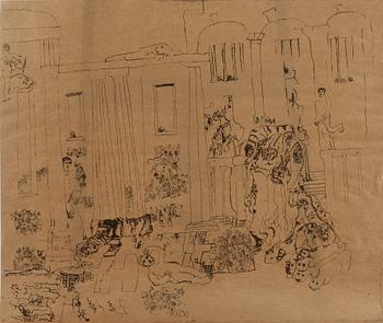 CARL FREDRIK HILL, efter, mapp med sex st offsettryck, utgiven i samarbete med Malmö Museum 1974.