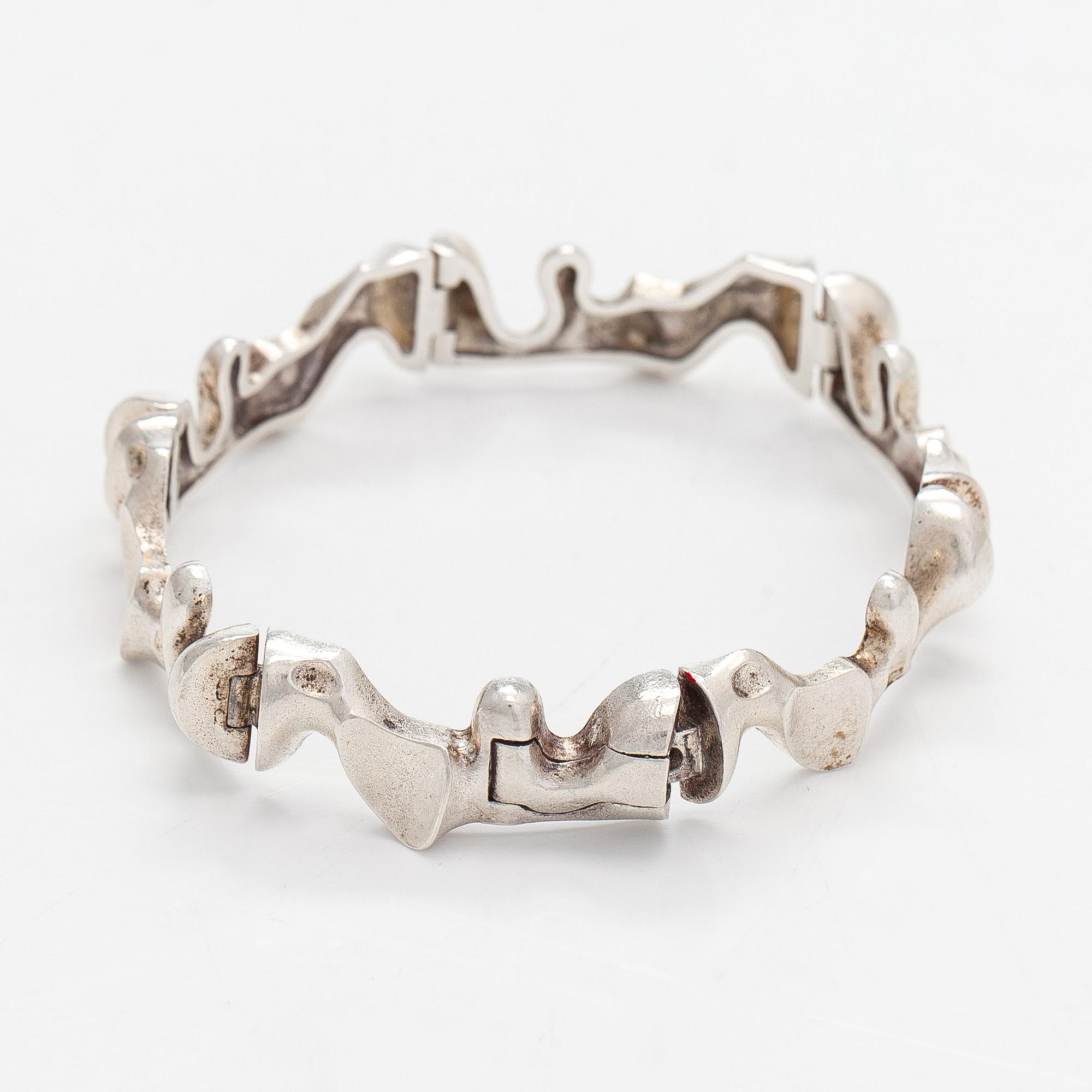 Björn Weckström, armband, "Cetus", sterlingsilver. Lapponia 1979.