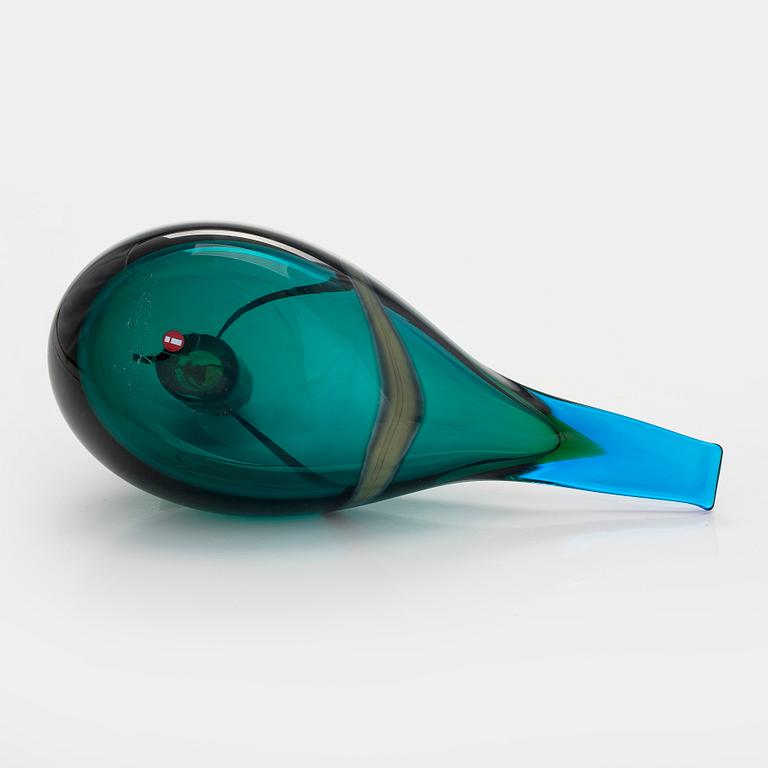 Oiva Toikka, A glass bird 'Outakyyhky' , signed Oiva Toikka, Nuutajärvi Notsjö.
