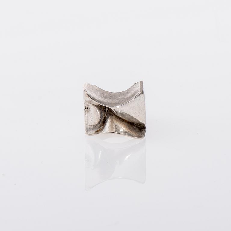 RING, "Carina" sterlingsilver, Björn Weckström Lapponia 1972.