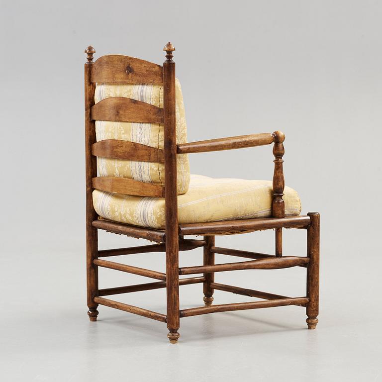 A Gustavian 18th century armchair.