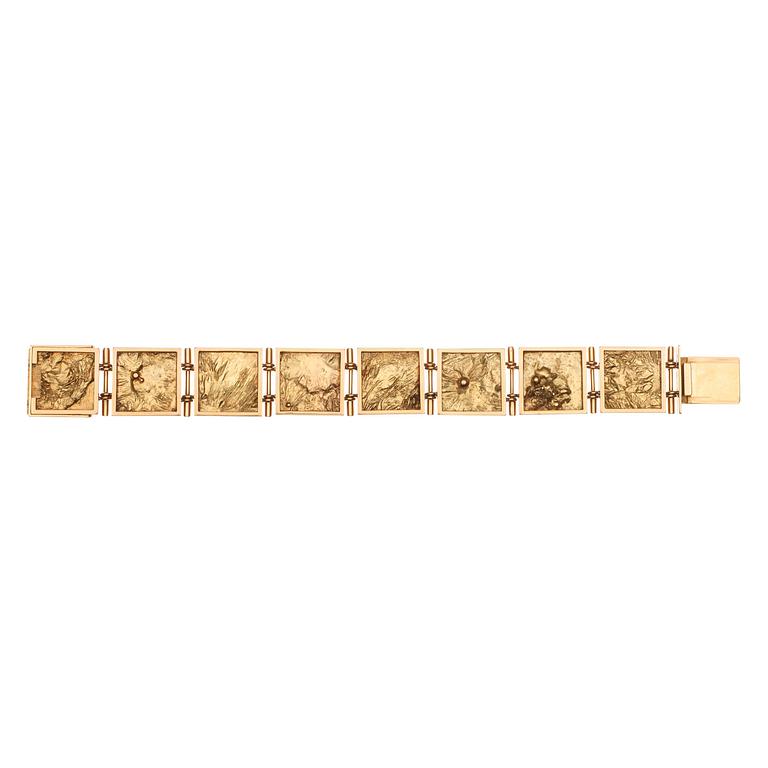 A Rey Urban 18k gold bracelet, Stockholm 1966.
