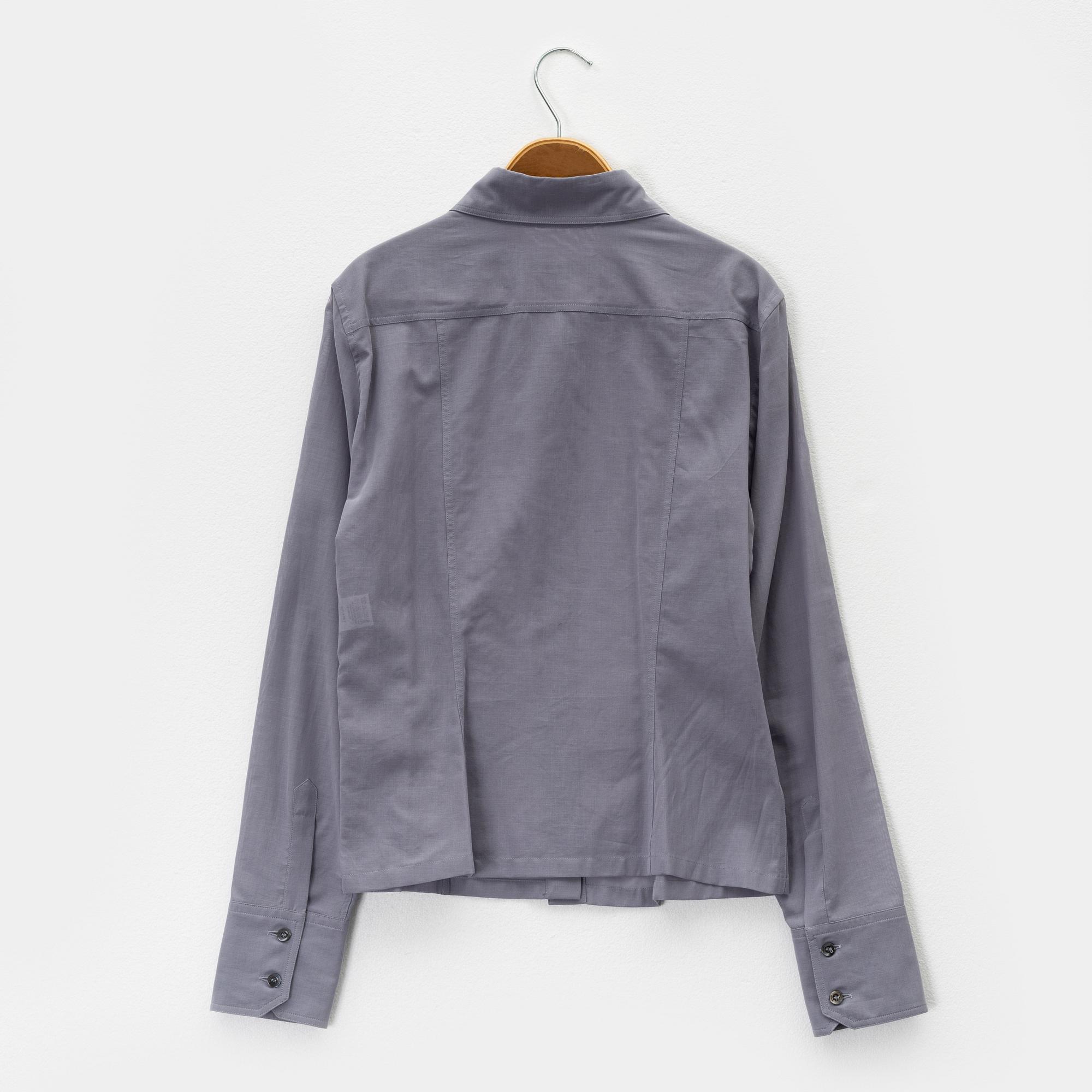 Gucci, A grey cotton blouse, size 42.