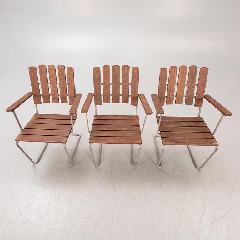 Artur Lindqvist, trädgårdsstolar, 3 st, "A2 M", Grythyttan, 1900-talets andra hälft.