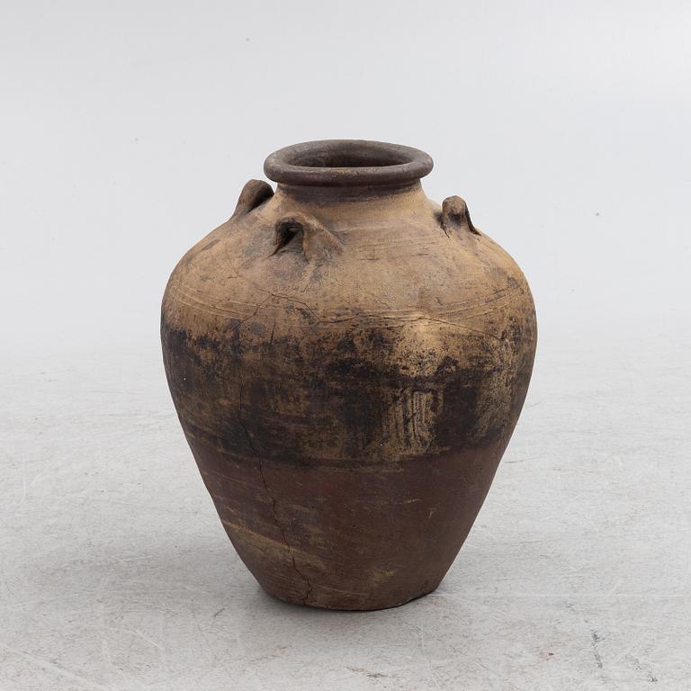 A ceramic vase, 19th century or older.