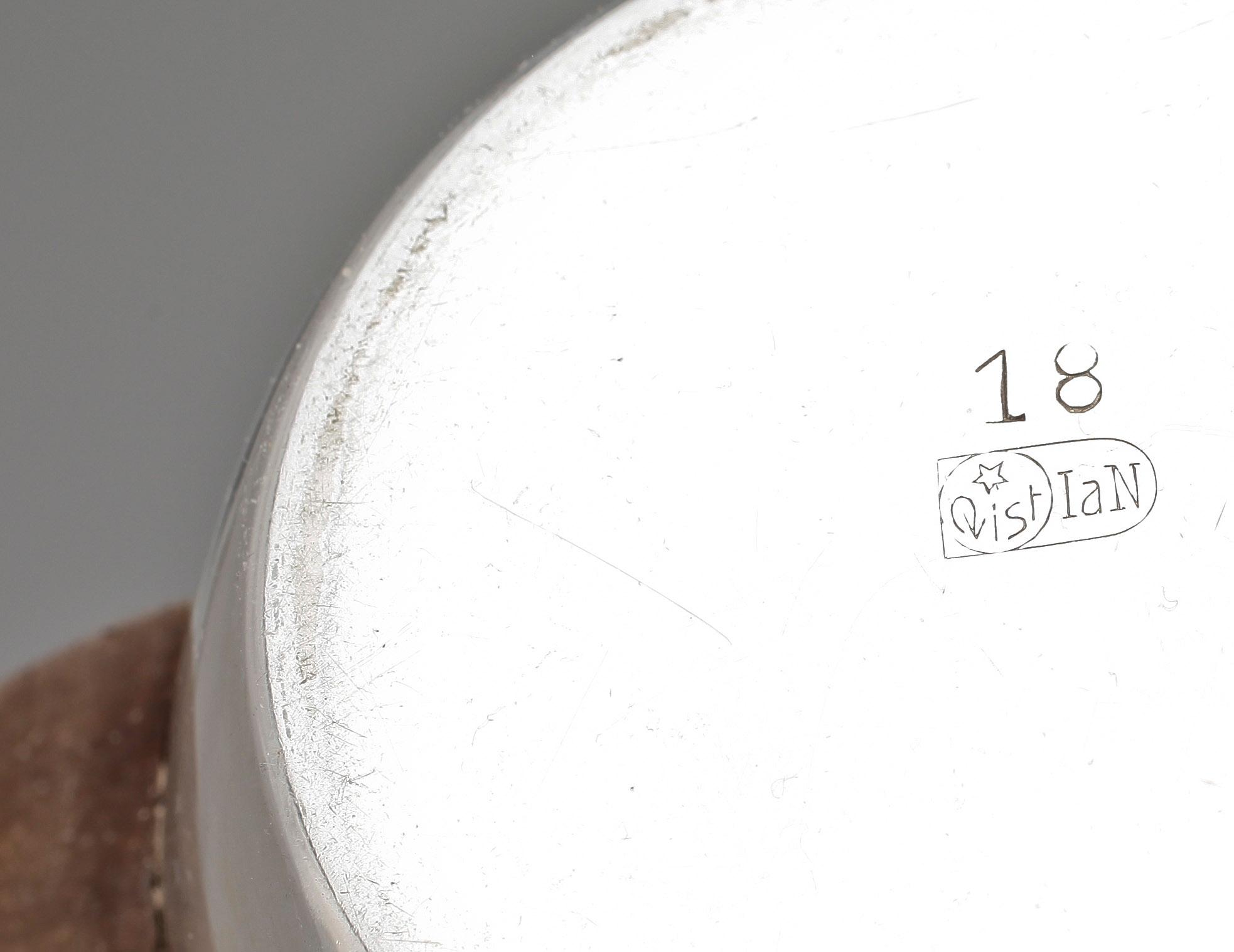 TÉ OCH KAFFESERVIS, 4 delar, nysilver, art deco, Stjernkvist metallfabrik, Mariefred, 1930-tal.