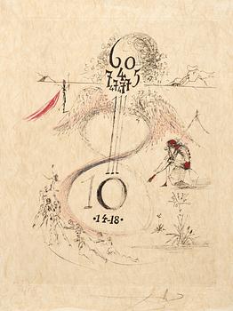 Salvador Dalí, "Poèmes secrets d'Apollinaire".