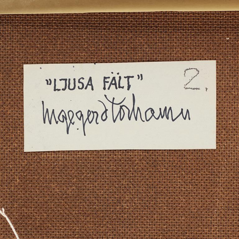 Ingegerd Torhamn, olja på pannå, signerad.