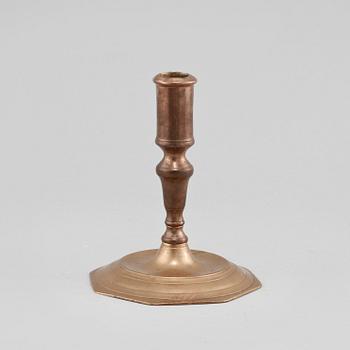 LJUSSTAKE, mässing, 1700-tal.