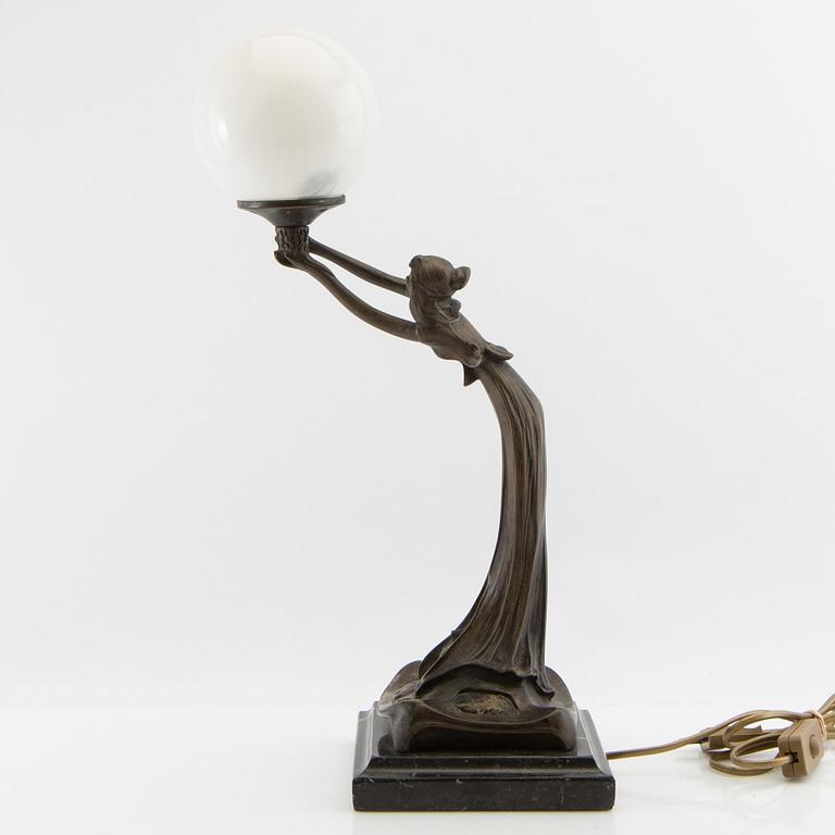 Table lamp, Art Nouveau style.