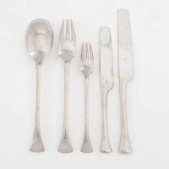 A Danish steel cutlery, Jens Harald Quistgaard, Dansk Designs France IHQ (74 pieces).